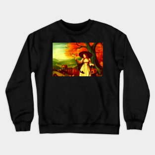 Autumnal witch Crewneck Sweatshirt